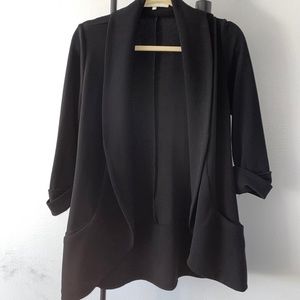 Black sweater blazer
